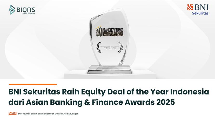 BNI Sekuritas Raih Penghargaan Equity Deal of the Year Indonesia Asian Banking & Finance Awards 2025